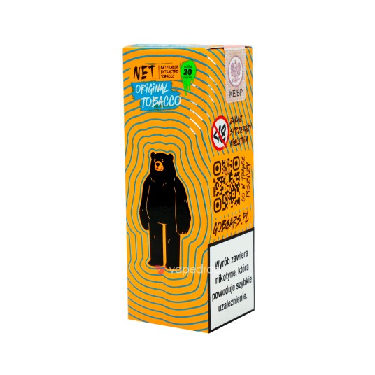 SALT TPD GO BEARS NET 20MG 10ML - TOBACCO ORIGINAL