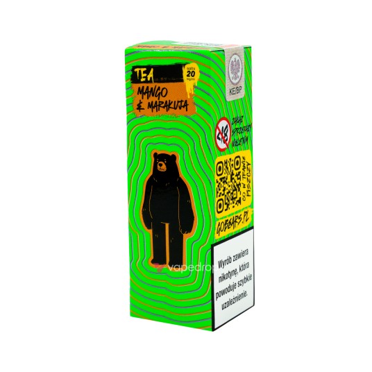 SALT TPD GO BEARS TEA 20MG 10ML - HERBATA Z MANGO I MARAKUJĄ