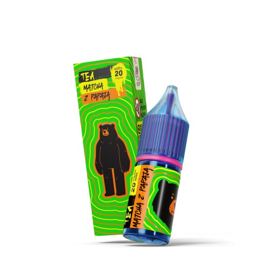 SALT TPD GO BEARS TEA 20MG 10ML - MATCHA Z PAPAJĄ
