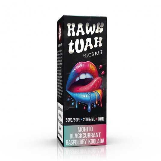 SALT TPD HAWK TUAH 20MG 10 ML - MOJITO BLACKCURRANT RASPBERRY KOOLADA -zdjęcie numer 1