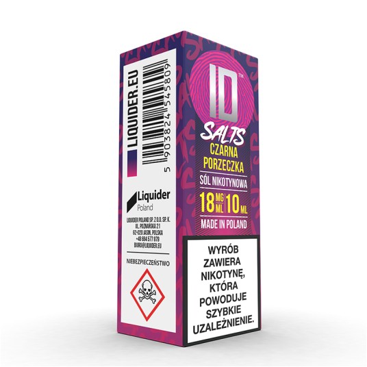 SALT TPD ID SALTS 18MG 10ML - CZARNA PORZECZKA