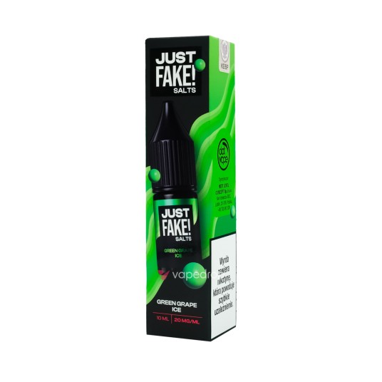 SALT TPD JUST FAKE SALTS 20MG 10ML - GREEN GRAPE