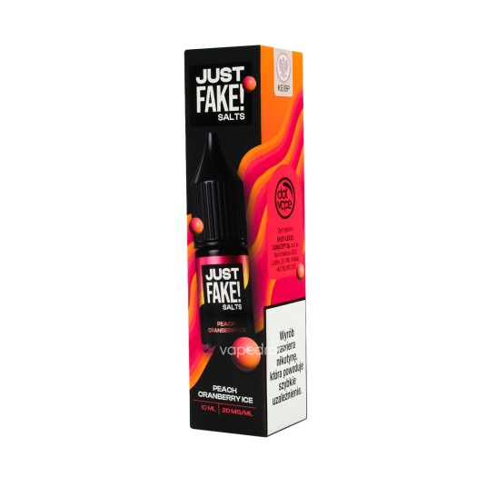 SALT TPD JUST FAKE SALTS 20MG 10ML - PEACH CRANBERRY ICE