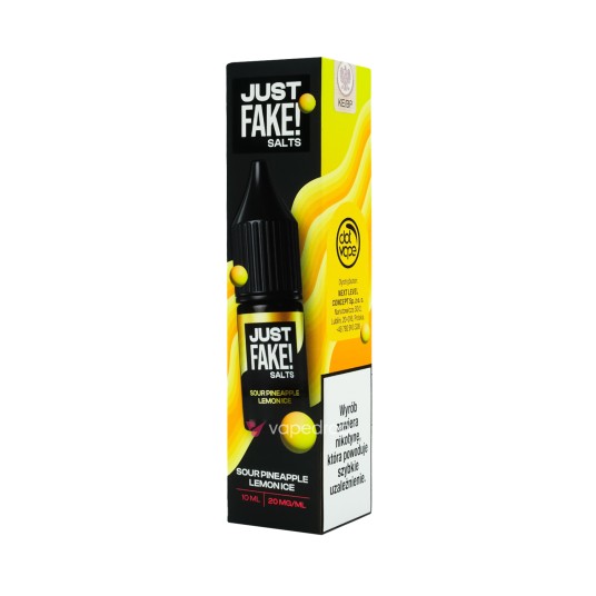 SALT TPD JUST FAKE SALTS 20MG 10ML - SOUR PINEAPPLE LEMON ICE