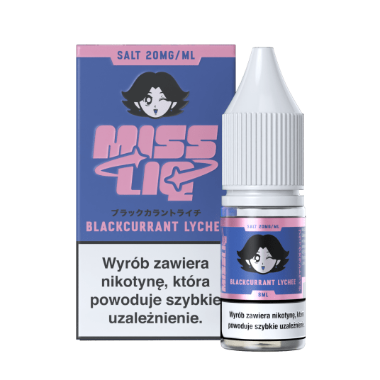 SALT TPD MISS LIQ 20MG 8ML - BLACKCURRANT LYCHEE -zdjęcie numer 1