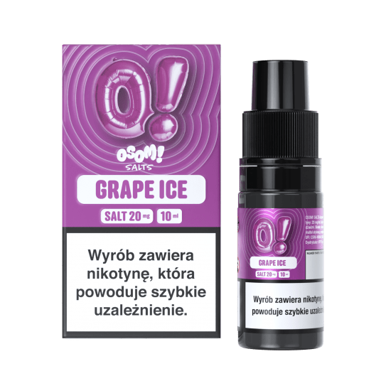 SALT TPD OSOM! 20MG 10ML - GRAPE ICE -zdjęcie numer 1