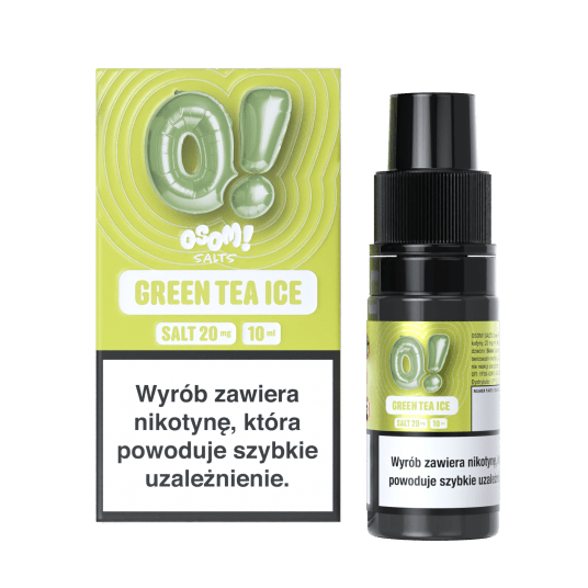 SALT TPD OSOM! 20MG 10ML - GREEN TEA ICE -zdjęcie numer 1