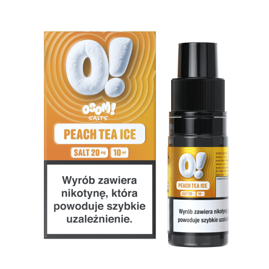 SALT TPD OSOM! 20MG 10ML - PEACH TEA ICE -zdjęcie numer 1