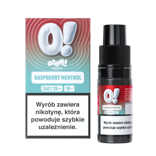 SALT TPD OSOM! 20MG 10ML - RASPBERRY MENTHOL -zdjęcie numer 1