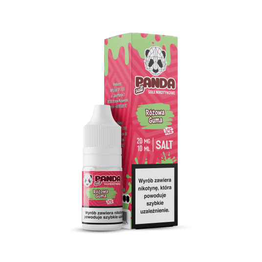 SALT TPD PANDA 20MG 10ML - RÓŻOWA GUMA ICE -zdjęcie numer 1