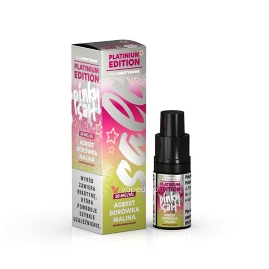 SALT TPD PINKY SALT PLATINUM 20MG 10ML - AGREST BORÓWKA MALINA -zdjęcie numer 1