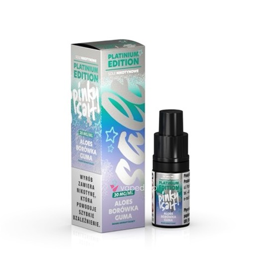SALT TPD PINKY SALT PLATINUM 20MG 10ML - ALOES BORÓWKA -zdjęcie numer 1
