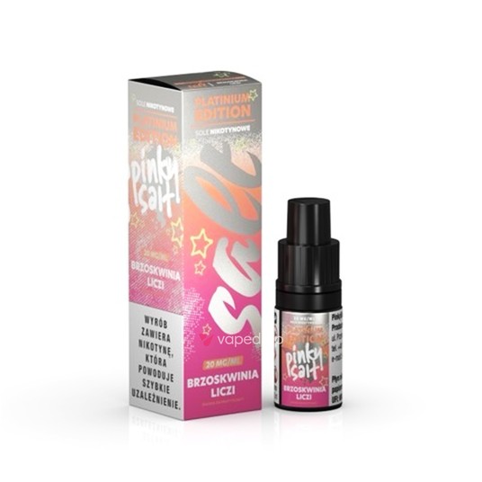 SALT TPD PINKY SALT PLATINUM 20MG 10ML - BRZOSKWINIA LICZI -zdjęcie numer 1