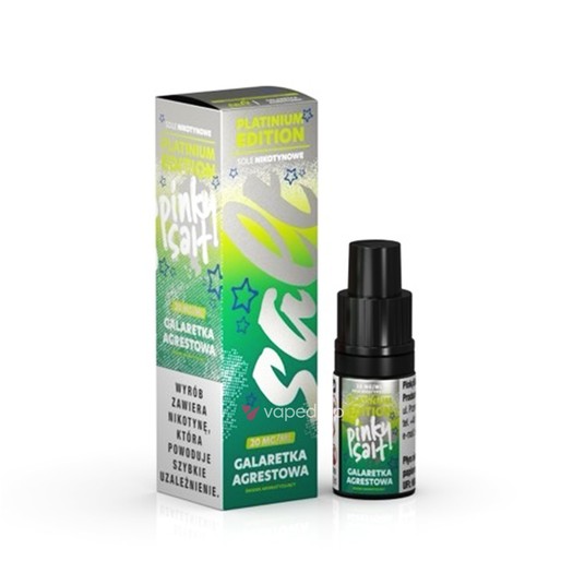 SALT TPD PINKY SALT PLATINUM 20MG 10ML - GALARETKA AGRESTOWA -zdjęcie numer 1