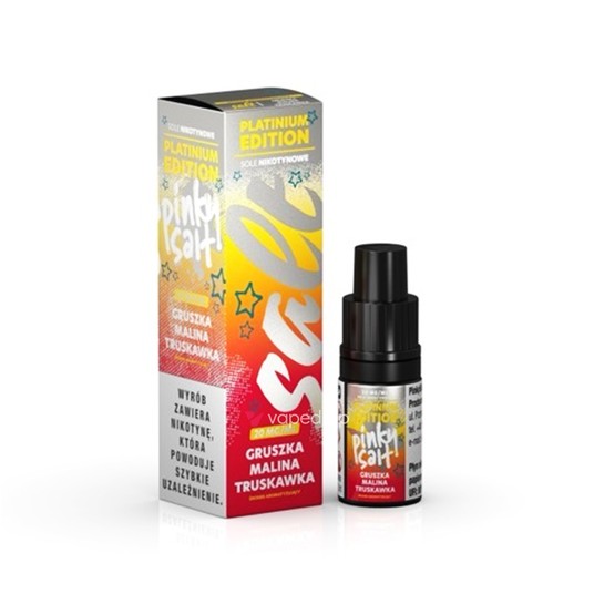 SALT TPD PINKY SALT PLATINUM 20MG 10ML - GRUSZKA MALINA TRUSKAWKA -zdjęcie numer 1