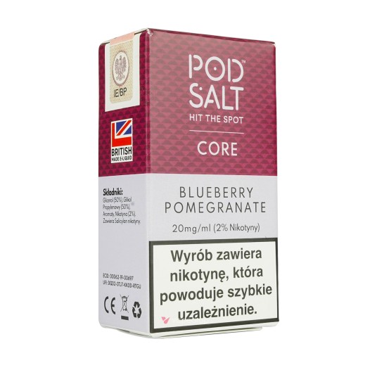 SALT TPD POD SALT CORE 10ML 20MG - BLUEBERRY POMEGRANATE