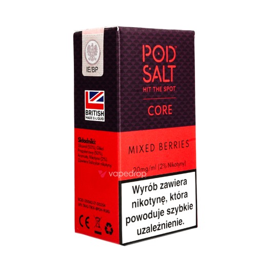 SALT TPD POD SALT CORE 10ML 20MG - MIXED BERRIES