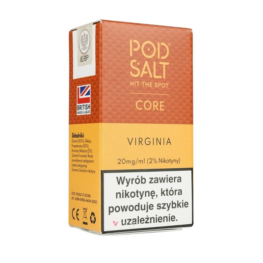 SALT TPD POD SALT CORE 10ML 20MG - VIRGINIA
