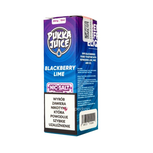 SALT TPD PUKKA JUICE 20MG 10ML - BLACKBERRY LIME