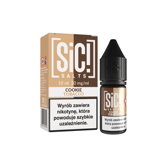SALT TPD SIC! DUPLEX 20MG 10ML - COOKIE TOBACCO