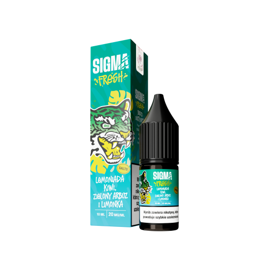 SALT TPD SIGMA FRESH SALTS 20MG 10ML - LEMONIADA KIWI ZIELONY ARBUZ I LIMONKA