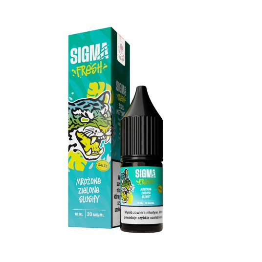 SALT TPD SIGMA FRESH SALTS 20MG 10ML - MROŻONE ZIELONE SLUSHY