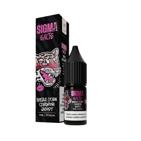 SALT TPD SIGMA SALTS 20MG 10ML - KOKTAJL LYCHEE CZERWONE JAGODY