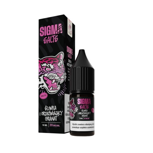 SALT TPD SIGMA SALTS 20MG 10ML - ŚLIWKA I ORZEŹWIAJĄCY GRANAT