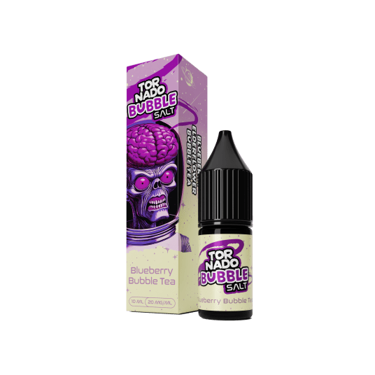 SALT TPD TORNADO BUBBLE SALTS 20MG 10ML - BLUEBERRY BUBBLE TEA -zdjęcie numer 1