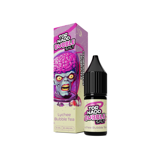 SALT TPD TORNADO BUBBLE SALTS 20MG 10ML - LYCHEE BUBBLE TEA -zdjęcie numer 1