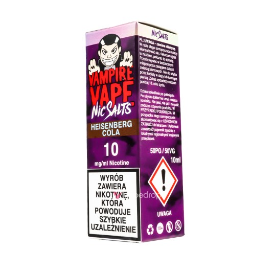 SALT TPD VAMPIRE VAPE 10ML 10MG - HEISENBERG COLA