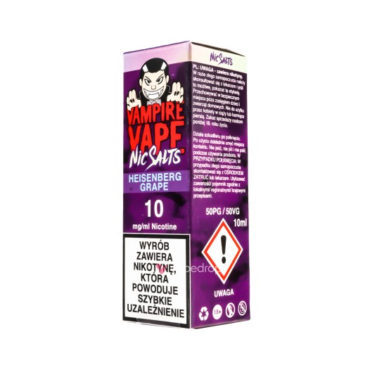 SALT TPD VAMPIRE VAPE 10ML 10MG - HEISENBERG GRAPE