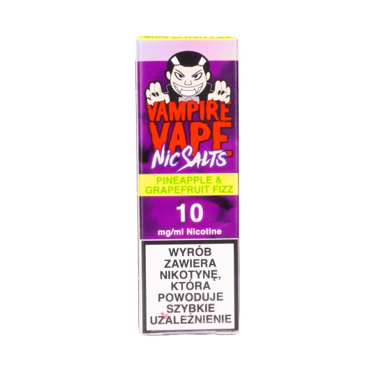 SALT TPD VAMPIRE VAPE 10ML 10MG - PINEAPPLE & GRAPEFRUIT FIZZ
