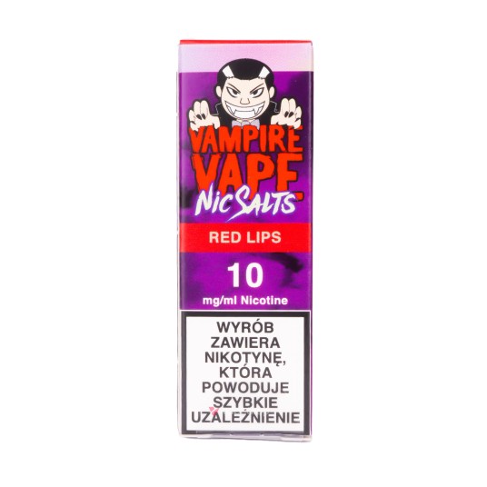 SALT TPD VAMPIRE VAPE 10ML 10MG - RED LIPS
