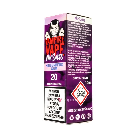 SALT TPD VAMPIRE VAPE 10ML 20MG - HEISENBERG GUM