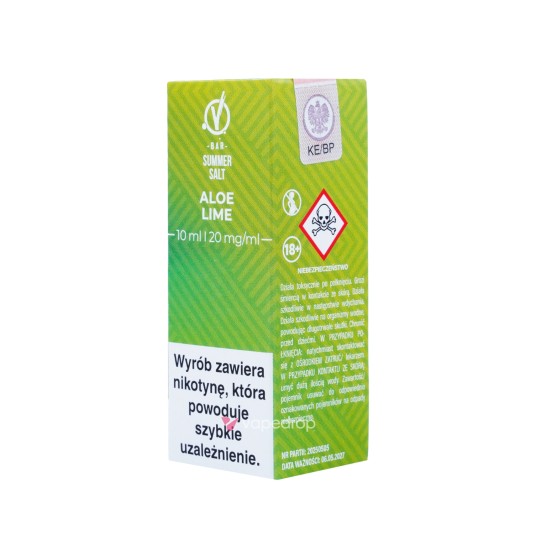 SALT TPD VBAR 20MG 10ML - ALOE LIME
