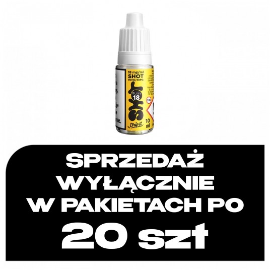 SHOT ELIXY BY DRIP IT 10ML 70/30 - 18MG -zdjęcie numer 1