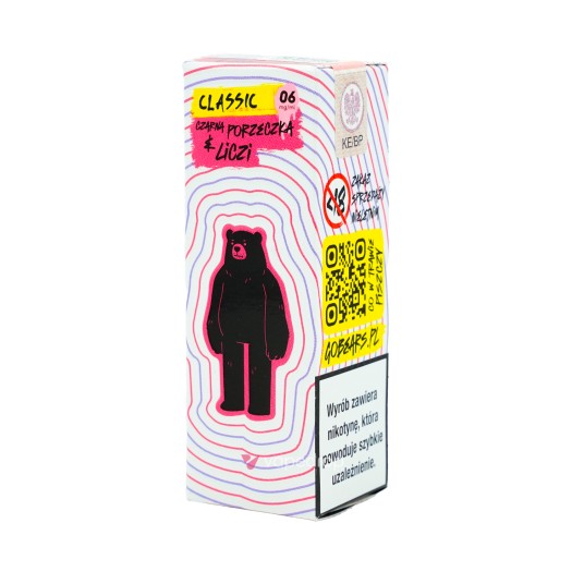 TPD GO BEARS CLASSIC 10ML - CZARNA PORZECZKA & LICZI 06MG