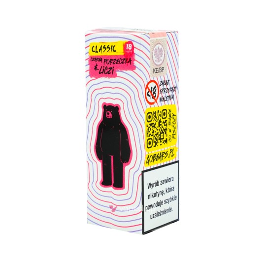 TPD GO BEARS CLASSIC 10ML - CZARNA PORZECZKA & LICZI 18MG