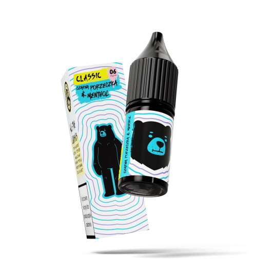 TPD GO BEARS CLASSIC 10ML - CZARNA PORZECZKA & MENTHOL 06MG