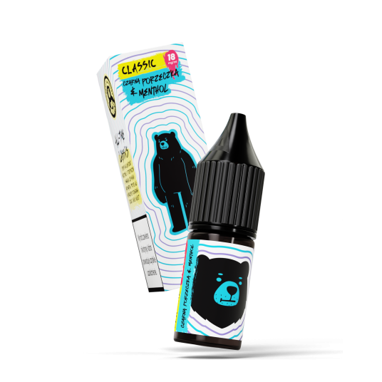 TPD GO BEARS CLASSIC 10ML - CZARNA PORZECZKA & MENTHOL 18MG
