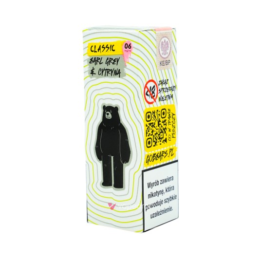 TPD GO BEARS CLASSIC 10ML - EARL GREY & CYTRYNA 06MG