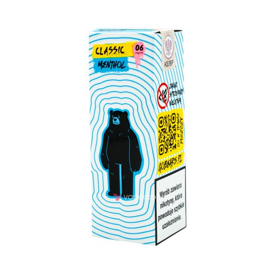 TPD GO BEARS CLASSIC 10ML - MENTHOL 06MG