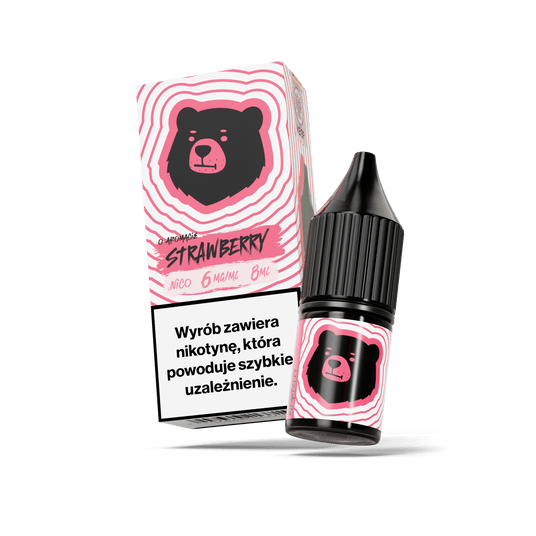TPD GO BEARS NICO 8ML - STRAWBERRY 06MG -zdjęcie numer 1