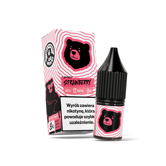 TPD GO BEARS NICO 8ML - STRAWBERRY 12MG -zdjęcie numer 1