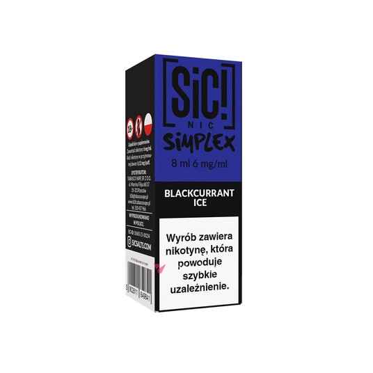 TPD SIC! 8ML - BLACKCURRANT ICE 06MG -zdjęcie numer 1