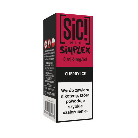 TPD SIC! 8ML - CHERRY ICE 06MG -zdjęcie numer 1