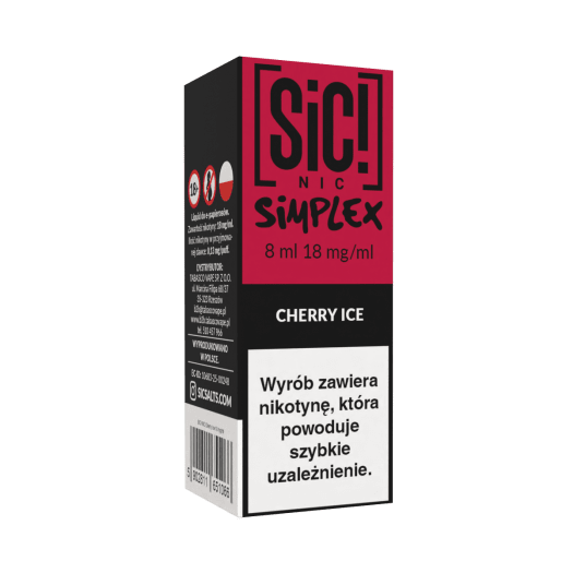 TPD SIC! 8ML - CHERRY ICE 18MG -zdjęcie numer 1