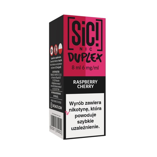 TPD SIC! 8ML - RASPBERRY CHERRY 06MG -zdjęcie numer 1
