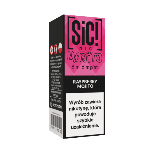 TPD SIC! 8ML - RASPBERRY MOJITO 06MG -zdjęcie numer 1